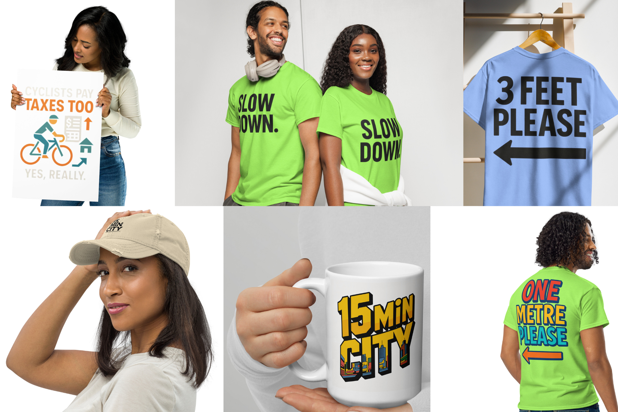 15-minute city t-shirt and merch shop